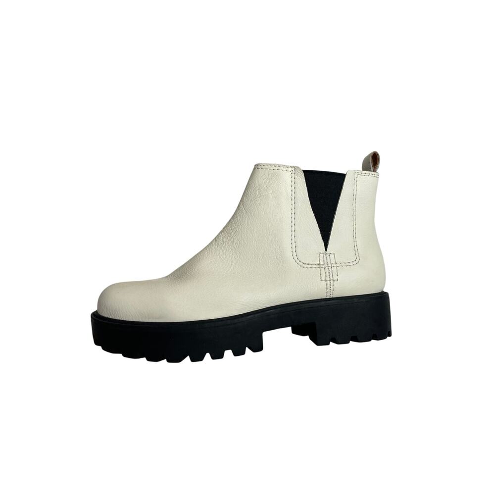 NEW Zodiac Shiloh Leather Chunky Platform Ankle Boots SZ 7.5 Water Repellant